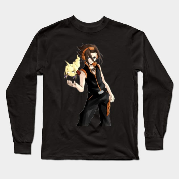 yoh asakura shaman king Long Sleeve T-Shirt by Beatlo